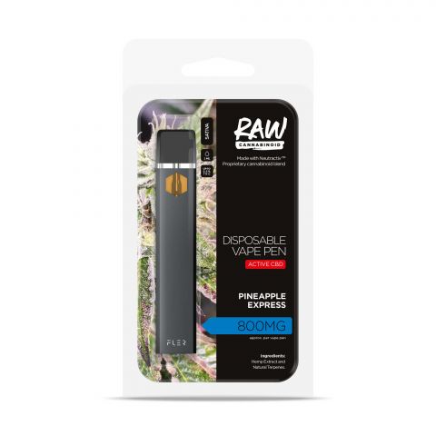 Pineapple Express Vape Pen - Active CBD - Disposable - RAW - 800MG - Thumbnail 2