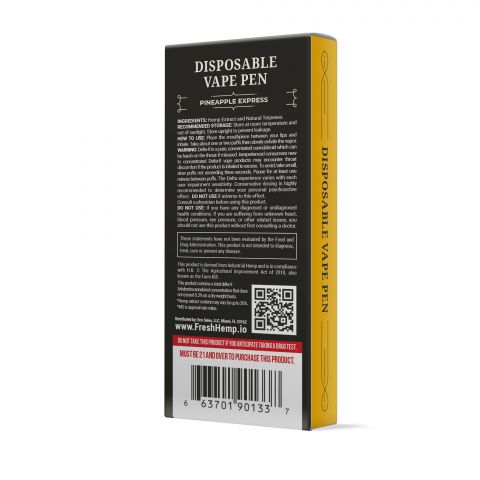 Pineapple Express Vape Pen - Delta 8 THC - Fresh Brand - 900MG - Thumbnail 3