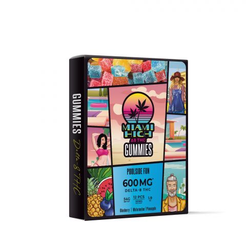 Poolside Fun Gummies - Delta 8 THC - 600MG - Miami High - Thumbnail 2