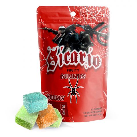 Sicario Fruity Gummies - CBG, THCV, Delta 9 Blend - 600MG - Pure Blanco    - Thumbnail 1
