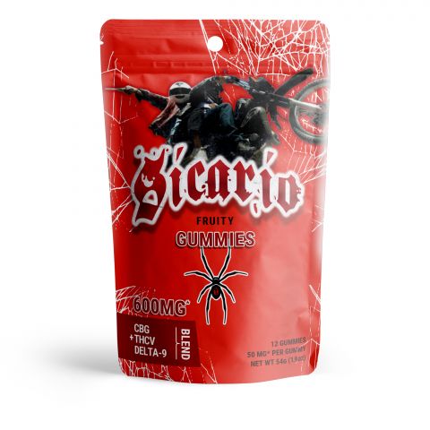 Sicario Fruity Gummies - CBG, THCV, Delta 9 Blend - 600MG - Pure Blanco    - Thumbnail 3