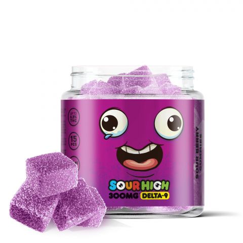 Sour Berry Gummies - Delta 9  - 300mg - Sour High - Thumbnail 1