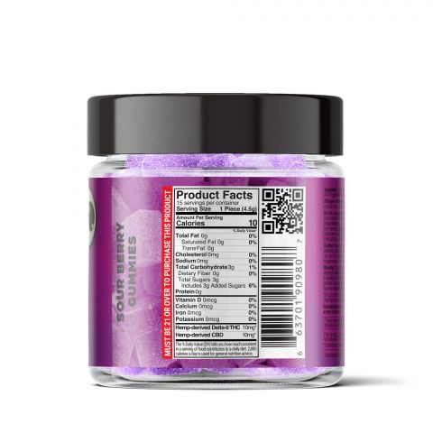 Sour Berry Gummies - Delta 9  - 300mg - Sour High - Thumbnail 3