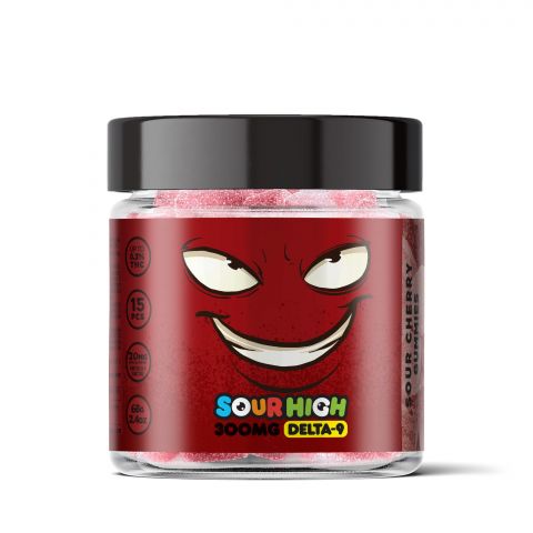 Sour Cherry Gummies - Delta 9  - 300mg - Sour High - Thumbnail 2