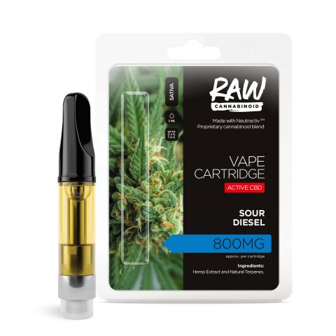Sour Diesel Cartridge - Active CBD - Cartridge - RAW - 800mg - Thumbnail 1