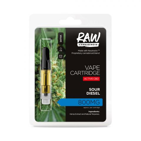 Sour Diesel Cartridge - Active CBD - Cartridge - RAW - 800mg - Thumbnail 2