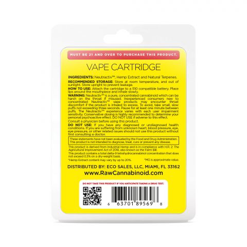 Sour Diesel Cartridge - Active CBD - Cartridge - RAW - 800mg - Thumbnail 3