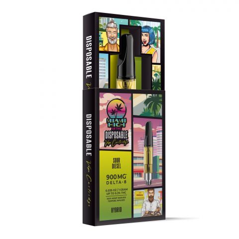 Sour Diesel Cartridge - Delta-8 THC - Miami High - 900MG - Thumbnail 3