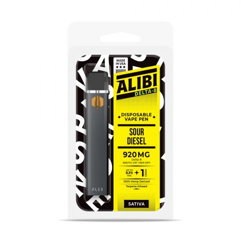 Sour Diesel Delta 8 THC Vape - Disposable - Alibi - 920mg - Thumbnail 2