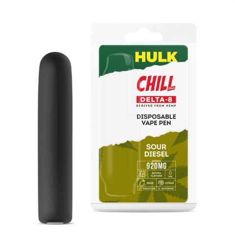 Sour Diesel Delta 8 THC Vape Pen - Disposable - HULK - 920mg - Thumbnail 1