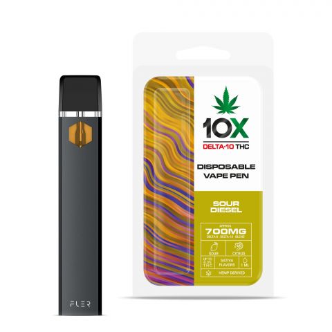 Sour Diesel Disposable - Delta 10 THC - 10X - 700 MG - Thumbnail 1