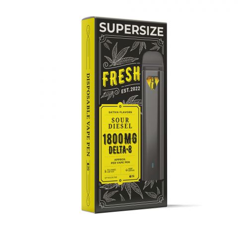 Sour Diesel Vape Pen - Delta 8 THC - Fresh Brand - 900MG - Thumbnail 2