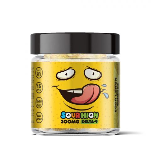 Sour Lemon Gummies - Delta 9  - 300mg - Sour High - Thumbnail 2