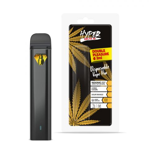 D10, D8 Vape Pen - 1600mg - Sour Mango - Hybrid - 2ml - Hyper - Thumbnail 1