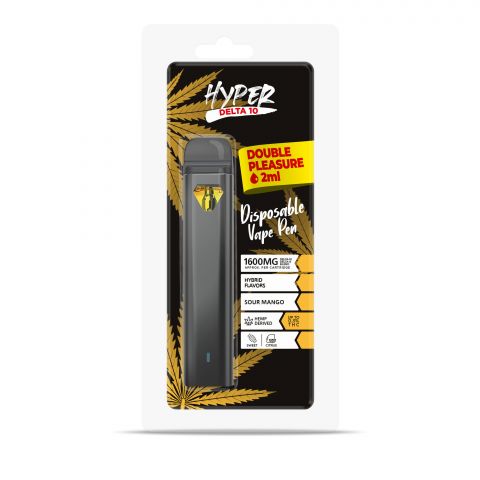D10, D8 Vape Pen - 1600mg - Sour Mango - Hybrid - 2ml - Hyper - Thumbnail 2