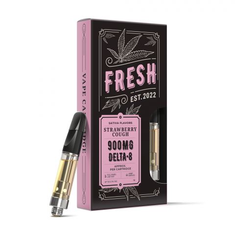 Strawberry Cough Cart - Delta 8 THC - Fresh Brand - 900MG - Thumbnail 1
