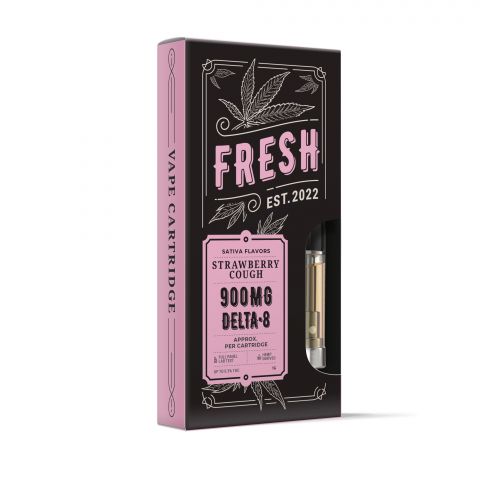 Strawberry Cough Cart - Delta 8 THC - Fresh Brand - 900MG - Thumbnail 2