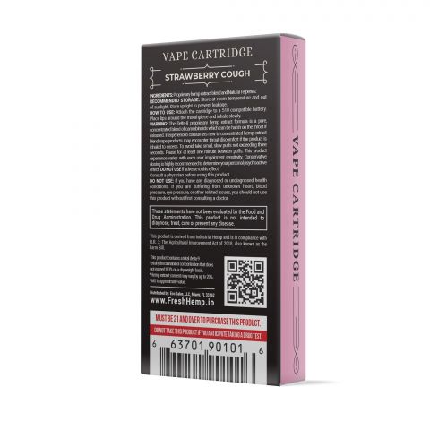 Strawberry Cough Cart - Delta 8 THC - Fresh Brand - 900MG - Thumbnail 3