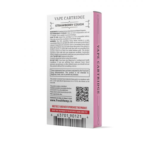 HHC Vape Cart - 900mg - Strawberry Cough - Sativa - 1ml - Fresh - 3
