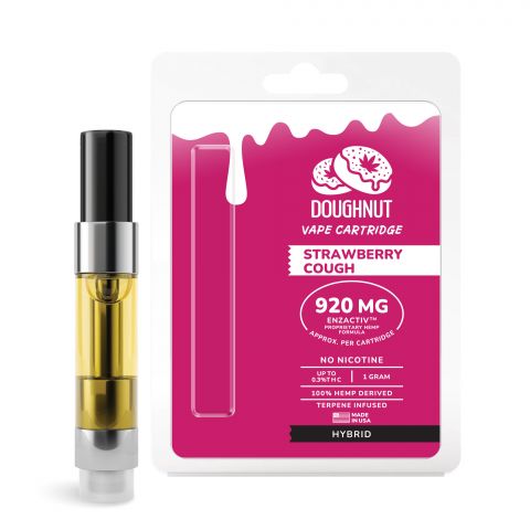 Strawberry Cough Cartridge - CBD & Enzactiv - Doughnut - 920mg - Thumbnail 1