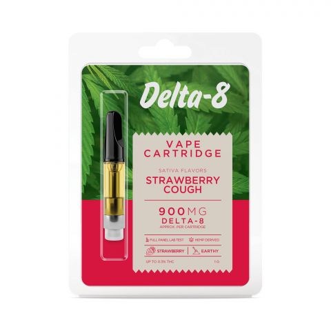 Strawberry Cough Cartridge - Delta 8  - 900mg - Buzz - Thumbnail