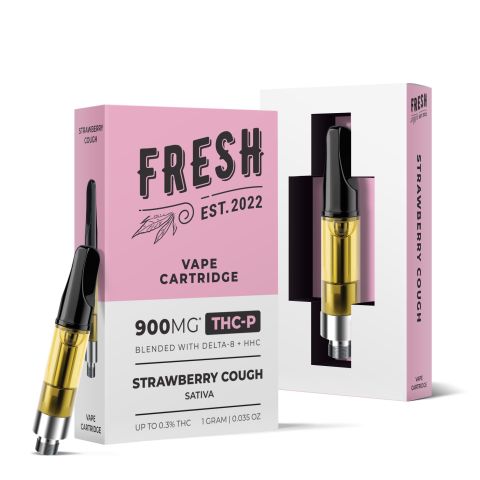 Strawberry Cough Cartridge - THCP  - 900mg - Fresh - 1