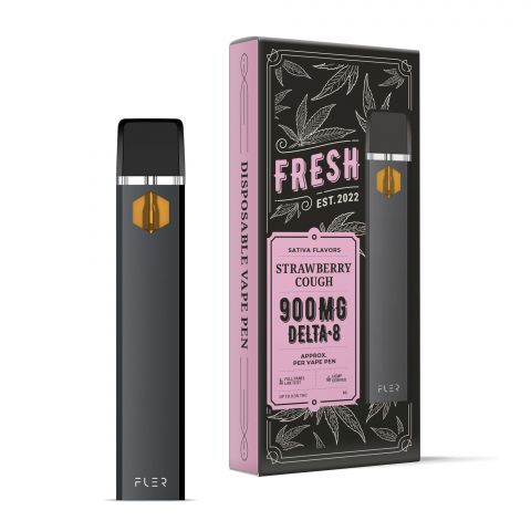 Strawberry Cough Pen - Delta 8 THC - Fresh Brand - 900MG - 1
