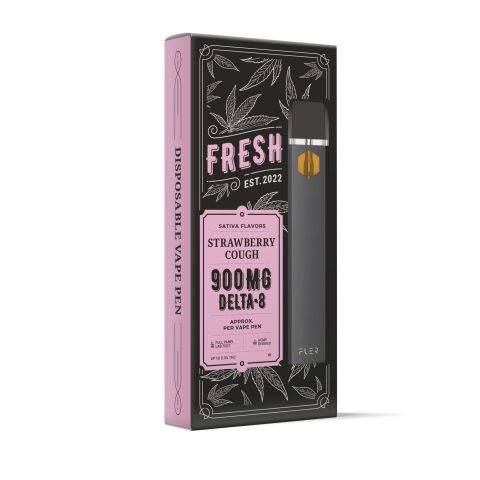 Strawberry Cough Pen - Delta 8 THC - Fresh Brand - 900MG - Thumbnail 2