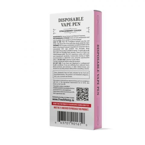 Strawberry Cough Pen - HHC - Fresh Brand - 900MG - Thumbnail 3