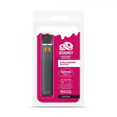Strawberry Cough Vape Pen - CBD & Enzactiv - Doughnut - 920mg - Thumbnail 2