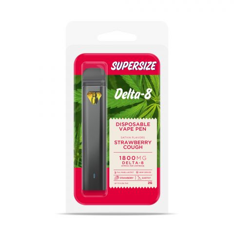 Strawberry Cough Vape Pen - Delta 8  - Disposable - 1800mg - Buzz