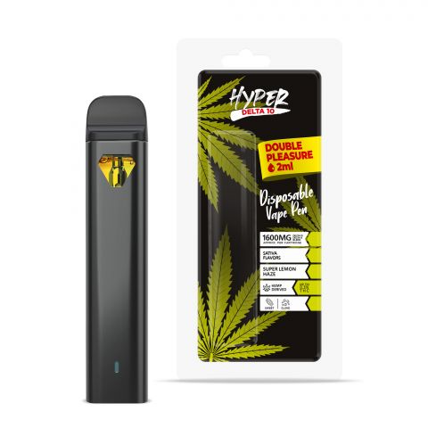 Super Lemon Haze THC Vape - Delta 10 - Disposable - Hyper - 1600mg - Thumbnail 1