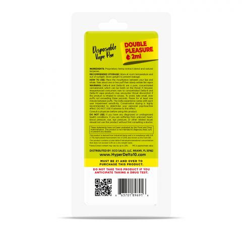 Super Lemon Haze THC Vape - Delta 10 - Disposable - Hyper - 1600mg - Thumbnail 3