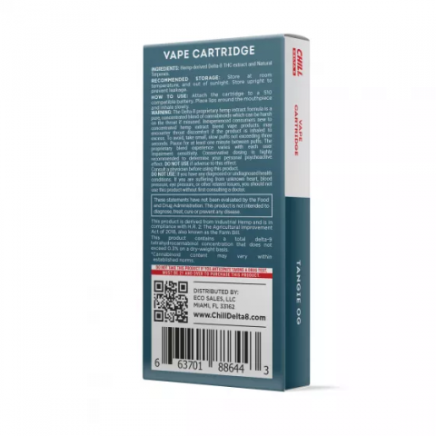 Tangie OG Cartridge - Delta 8 THC - Chill Plus - 900mg (1ml) - Thumbnail 3
