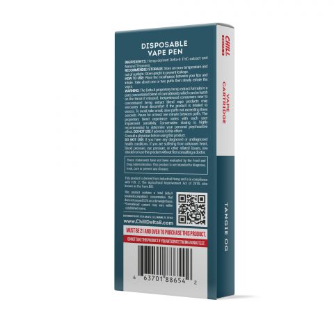Tangie OG Delta 8 THC Vape Pen - Disposable - Chill Plus - 900mg (1ml) - Thumbnail 3
