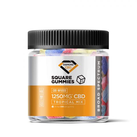 Tropical Mix Gummies - Broad Spectrum CBD  - 1250mg - Diamond CBD - 2