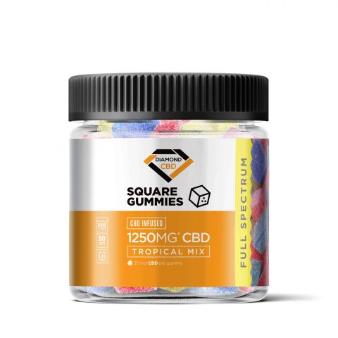 Tropical Mix Gummies - Full Spectrum CBD  - 1250mg - Diamond CBD - Thumbnail 2