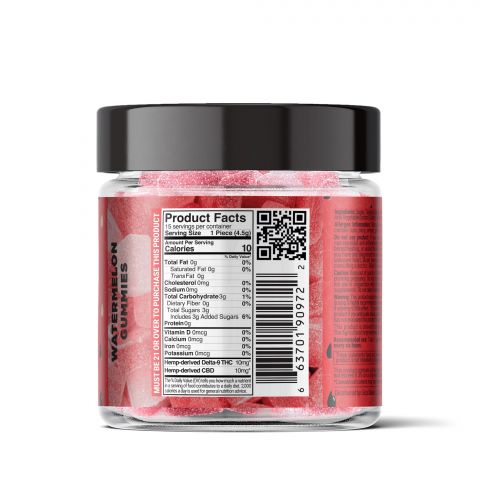 Watermelon Gummies - Delta 9  - 300mg - Sour High - Thumbnail 3
