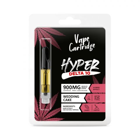 Wedding Cake Cartridge - Delta 10 THC - Hyper - 900mg (1ml) - Thumbnail 2