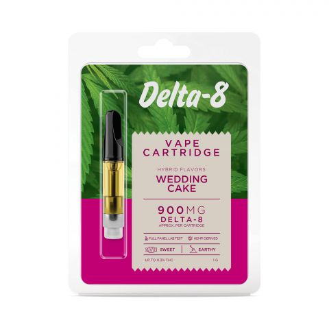 Wedding Cake Cartridge - Delta 8  - 900mg - Buzz - Thumbnail