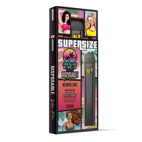 Wedding Cake Delta-8 THC Vape Pen - Disposable - Miami High - 1800MG - Thumbnail 3