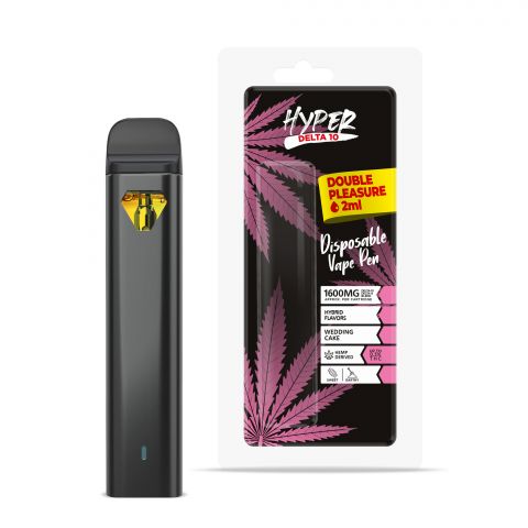 D10, D8 Vape Pen - 1600mg - Wedding Cake - Hybrid - 2ml - Hyper - Thumbnail 1