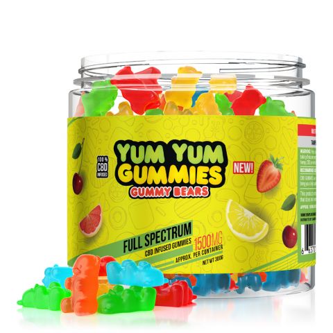 Yum Yum Gummies - CBD Full Spectrum Gummy Bears - 1500mg - 1