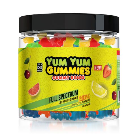 Yum Yum Gummies - CBD Full Spectrum Gummy Bears - 1500mg - 2