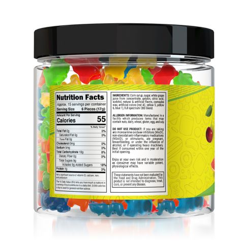 Yum Yum Gummies - CBD Full Spectrum Gummy Bears - 1500mg - 3