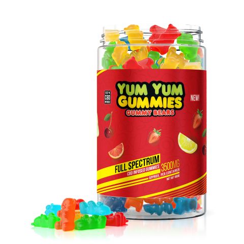 Yum Yum Gummies - CBD Full Spectrum Gummy Bears - 3500mg - 1