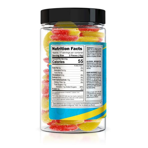 Yum Yum Gummies - CBD Full Spectrum Peach Rings - 750mg - Thumbnail 3