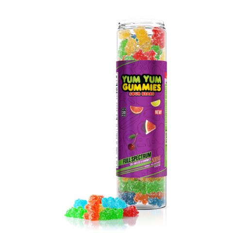 Yum Yum Gummies - CBD Full Spectrum Sour Bears - 500mg - 1