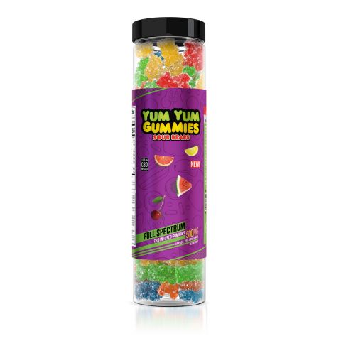 Yum Yum Gummies - CBD Full Spectrum Sour Bears - 500mg - Thumbnail 2