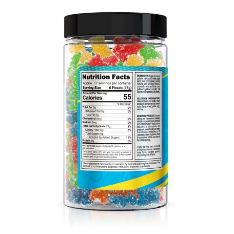 Yum Yum Gummies - CBD Full Spectrum Sour Bears - 750mg - Thumbnail 3